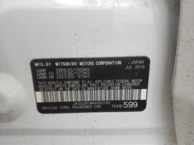 Photo 10 from auction – 2017 MITSUBISHI LANCER ES with VIN JA32U2FU6HU002163