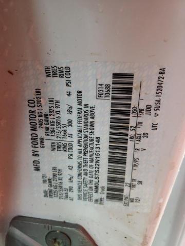 Photo 10 from auction – 2022 FORD TRANSIT CO with VIN NM0LS7S22N1513148