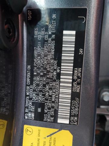 Photo 10 from auction – 2008 TOYOTA HIGHLANDER with VIN JTEES41A782038383