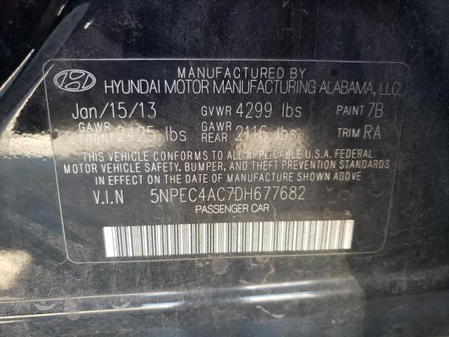 Photo 10 from auction – 2013 HYUNDAI SONATA SE with VIN 5NPEC4AC7DH677682