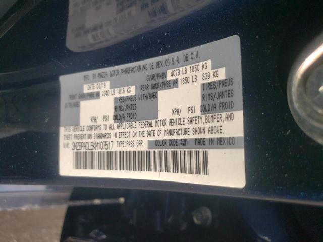 Photo 10 from auction – 2019 MAZDA 3 PREFERRE with VIN 3MZBPADL6KM107517