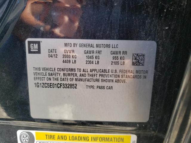 Photo 10 from auction – 2012 CHEVROLET MALIBU 1LT with VIN 1G1ZC5E01CF332852