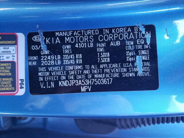 Photo 10 from auction – 2017 KIA SOUL + with VIN KNDJP3A53H7503617