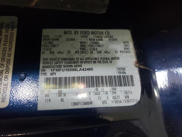 Photo 10 from auction – 2008 FORD EXPEDITION with VIN 1FMFU16598LA42485