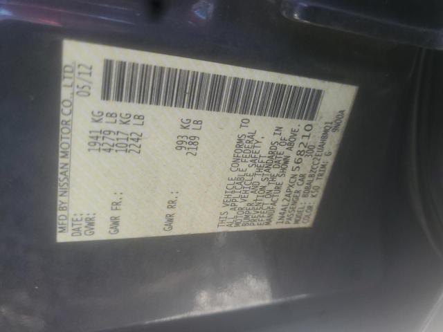 Photo 10 from auction – 2012 NISSAN ALTIMA BAS with VIN 1N4AL2APXCN568210
