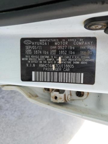 Photo 10 from auction – 2012 HYUNDAI ACCENT GLS with VIN KMHCT4AE7CU118805