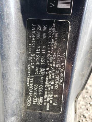 Photo 10 from auction – 2008 HYUNDAI ACCENT GS with VIN KMHCM36C28U079742