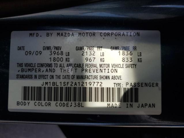 Photo 10 from auction – 2010 MAZDA 3 I with VIN JM1BL1SF2A1219772