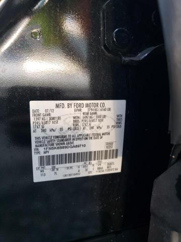 Photo 10 from auction – 2013 FORD EXPLORER with VIN 1FM5K8B89DGA89710