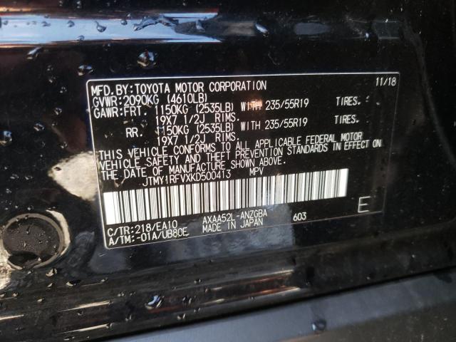 Photo 10 from auction – 2019 TOYOTA RAV4 LIMIT with VIN JTMY1RFVXKD500413