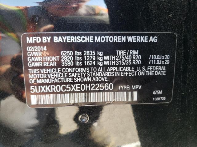 Photo 10 from auction – 2014 BMW X5 XDRIVE3 with VIN 5UXKR0C5XE0H22560
