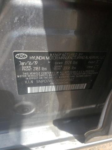 Photo 10 from auction – 2019 HYUNDAI ELANTRA SE with VIN 5NPD74LF2KH458987