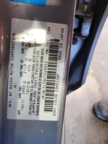 Photo 10 from auction – 2012 MAZDA 3 I with VIN JM1BL1L76C1549053