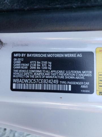 Photo 10 from auction – 2012 BMW 328 I with VIN WBADW3C57CE824249