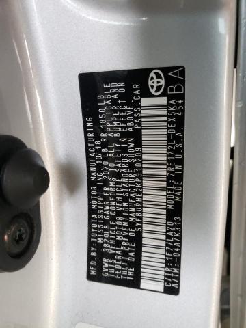 Photo 10 from auction – 2019 TOYOTA COROLLA L with VIN 5YFBURHE2KP910209