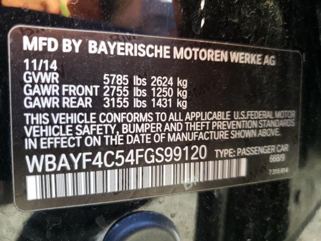 Photo 10 from auction – 2015 BMW 740 LXI with VIN WBAYF4C54FGS99120