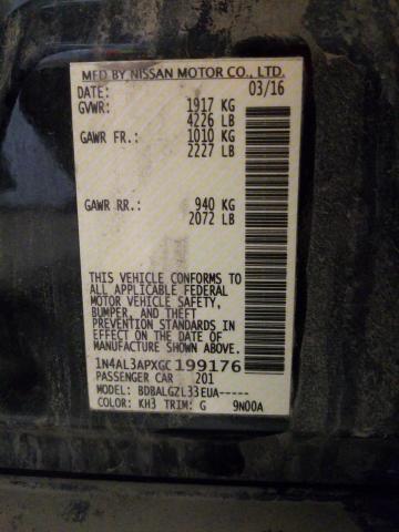 Photo 10 from auction – 2016 NISSAN ALTIMA 2.5 with VIN 1N4AL3APXGC199176