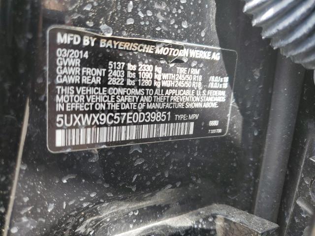 Photo 10 from auction – 2014 BMW X3 XDRIVE2 with VIN 5UXWX9C57E0D39851
