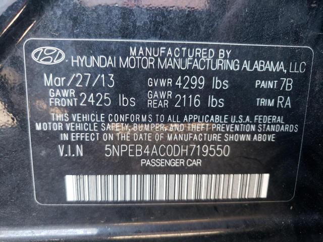 Photo 10 from auction – 2013 HYUNDAI SONATA GLS with VIN 5NPEB4AC0DH719550