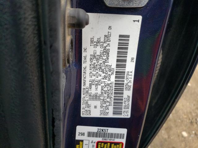 Photo 10 from auction – 2012 TOYOTA TUNDRA DOU with VIN 5TFUY5F16CX235151