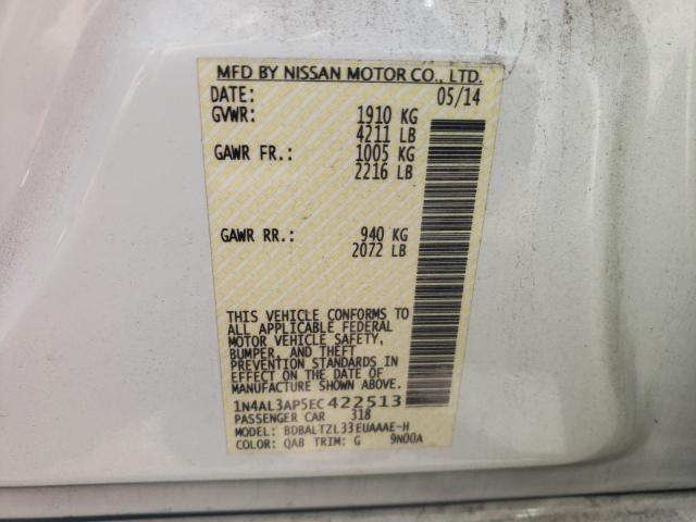 Photo 10 from auction – 2014 NISSAN ALTIMA 2.5 with VIN 1N4AL3AP5EC422513