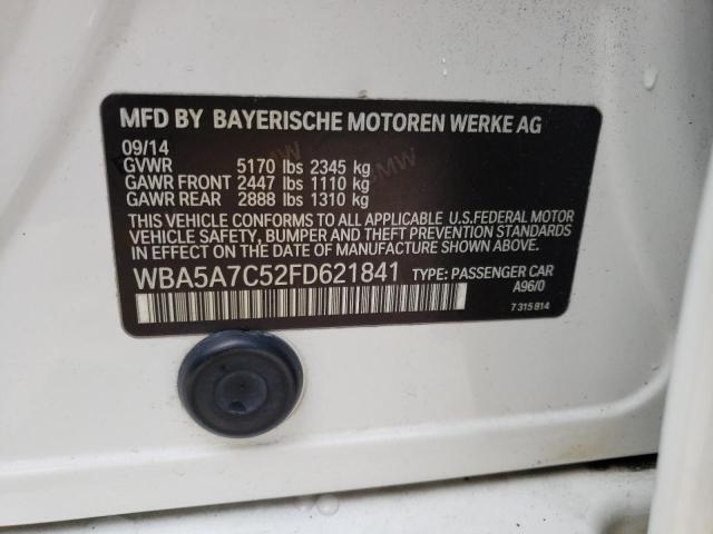 Photo 10 from auction – 2015 BMW 528 XI with VIN WBA5A7C52FD621841
