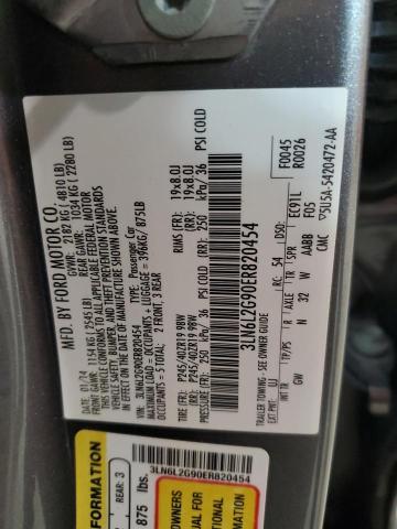 Photo 10 from auction – 2014 LINCOLN MKZ with VIN 3LN6L2G90ER820454