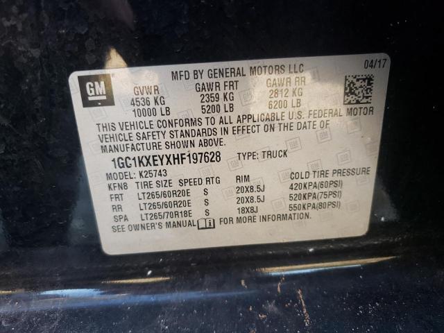 Photo 10 from auction – 2017 CHEVROLET SILVERADO with VIN 1GC1KXEYXHF197628