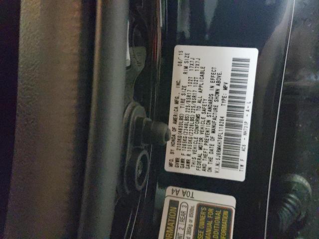 Photo 10 from auction – 2015 HONDA CR-V EXL with VIN 5J6RM4H76FL118284
