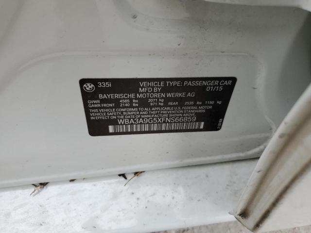 Photo 10 from auction – 2015 BMW 335 I with VIN WBA3A9G5XFNS66859