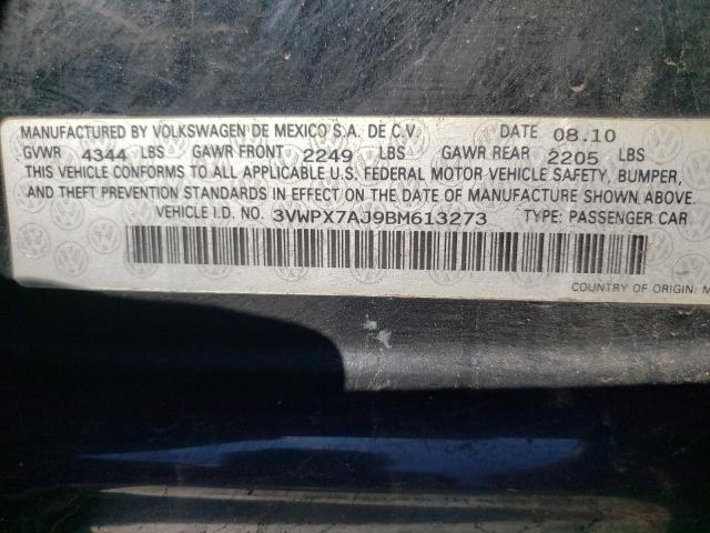 Photo 10 from auction – 2011 VOLKSWAGEN JETTA S with VIN 3VWPX7AJ9BM613273