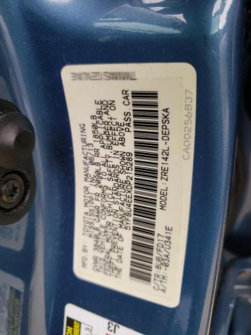 Photo 10 from auction – 2013 TOYOTA COROLLA BA with VIN 5YFBU4EEXDP215289