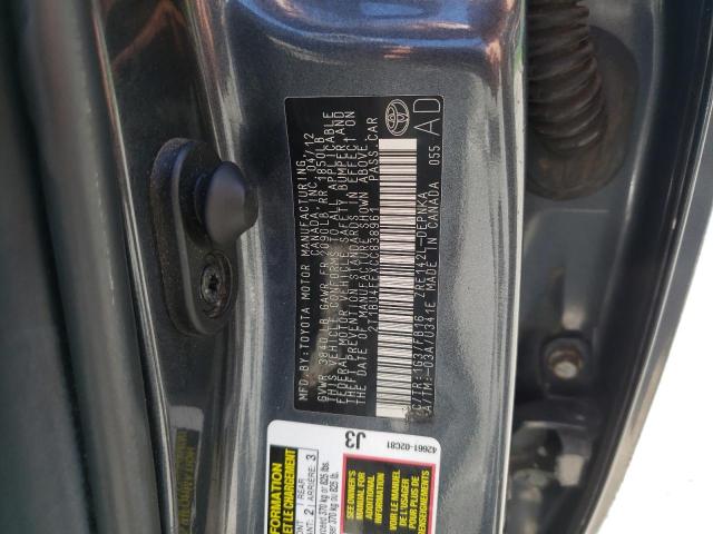 Photo 10 from auction – 2012 TOYOTA COROLLO with VIN 2T1BU4EEXCC838961
