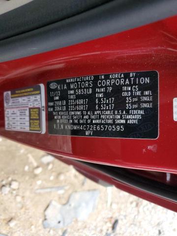 Photo 10 from auction – 2014 KIA SEDONA EX with VIN KNDMH4C72E6570595