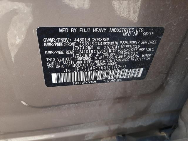 Photo 10 from auction – 2016 SUBARU FORESTER 2 with VIN JF2SJABC0GH410250