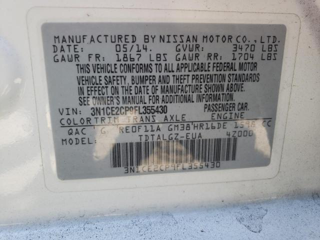 Photo 10 from auction – 2015 NISSAN VERSA NOTE with VIN 3N1CE2CP9FL355430