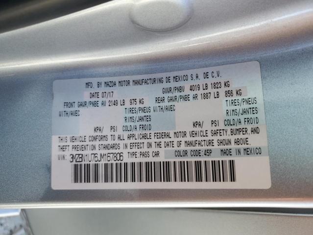 Photo 10 from auction – 2018 MAZDA 3 SPORT with VIN 3MZBN1U76JM167806