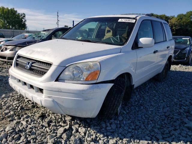 Photo 9 from auction – 2005 HONDA PILOT EXL with VIN 5FNYF18515B043343