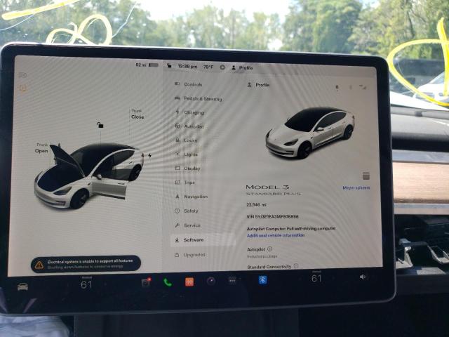Photo 8 from auction – 2021 TESLA MODEL 3 with VIN 5YJ3E1EA3MF976898