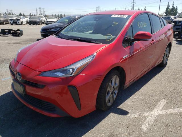Photo 2 from auction – 2019 TOYOTA PRIUS with VIN JTDKARFU1K3080768