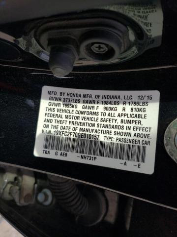 Photo 10 from auction – 2016 HONDA CIVIC EX with VIN 19XFC2F70GE010157