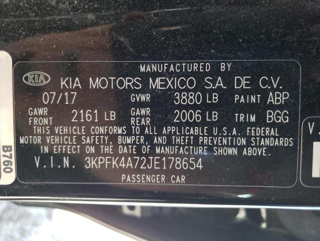 Photo 10 from auction – 2018 KIA FORTE EX with VIN 3KPFK4A72JE178654