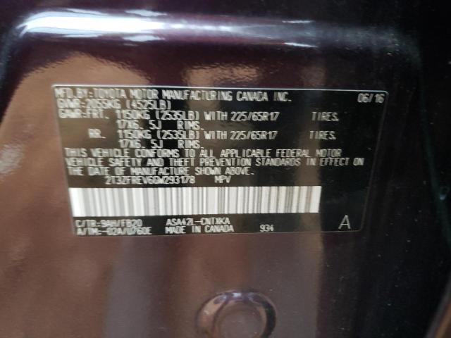 Photo 10 from auction – 2016 TOYOTA RAV4 LE with VIN 2T3ZFREV6GW293178