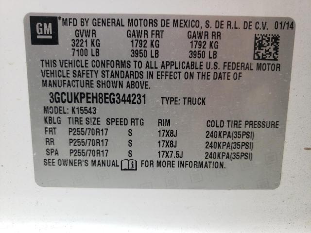 Photo 10 from auction – 2014 CHEVROLET SILVERADO with VIN 3GCUKPEH8EG344231
