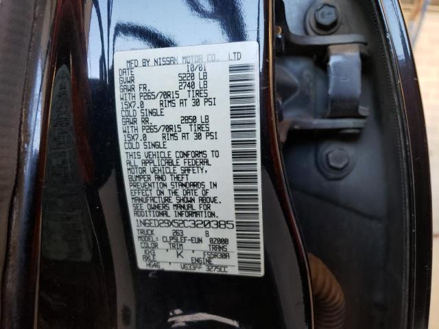 Photo 10 from auction – 2002 NISSAN FRONTIER C with VIN 1N6ED29X52C320385