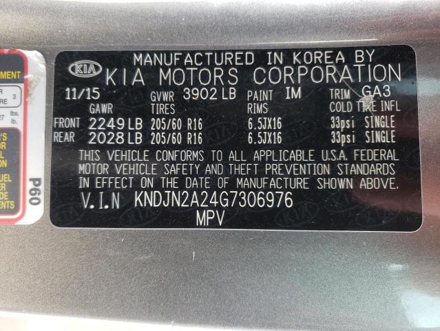 Photo 10 from auction – 2016 KIA SOUL with VIN KNDJN2A24G7306976
