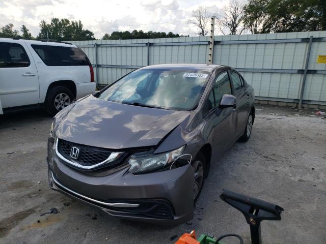 Photo 2 from auction – 2013 HONDA CIVIC LX with VIN 19XFB2F51DE098424