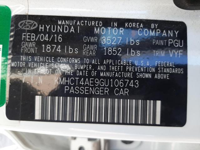 Photo 10 from auction – 2016 HYUNDAI ACCENT SE with VIN KMHCT4AE9GU106743