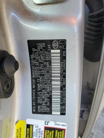 Photo 10 from auction – 2010 TOYOTA COROLLA BA with VIN 2T1BU4EE7AC358440