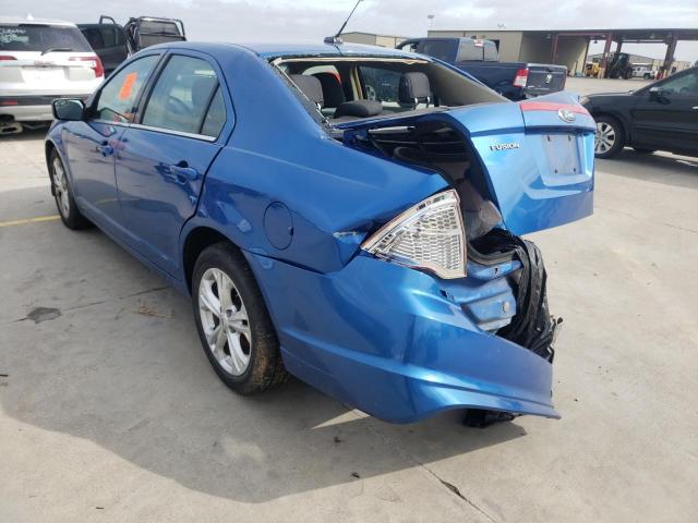 Photo 3 from auction – 2012 FORD FUSION with VIN 3FAHP0HA8CR421678